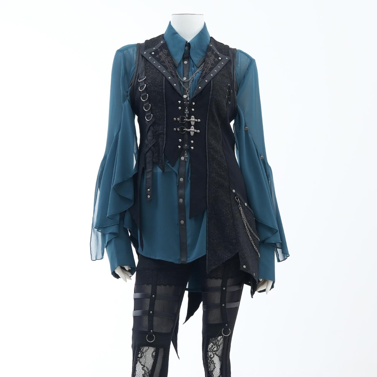 Remnants of Silent Depth Chiffon Blouse