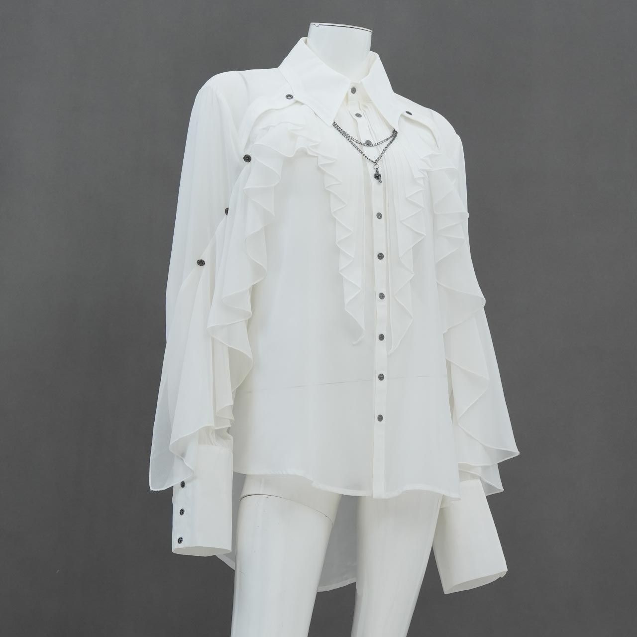 Remnants of Silent Depth Chiffon Blouse