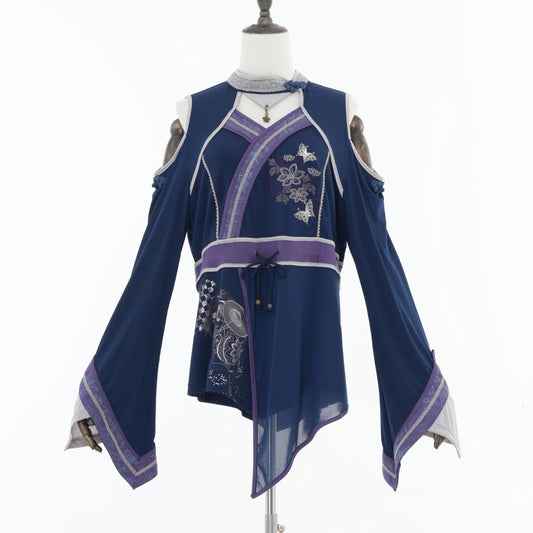 『鶴翼報恩録 ～ Requital of the Crane～』Cut-and-sew top【L】