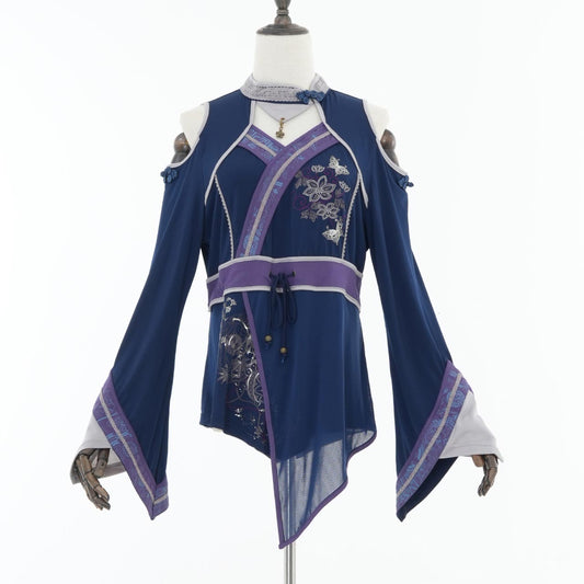 『鶴翼報恩録 ～ Requital of the Crane～』Cut-and-sew top【M】