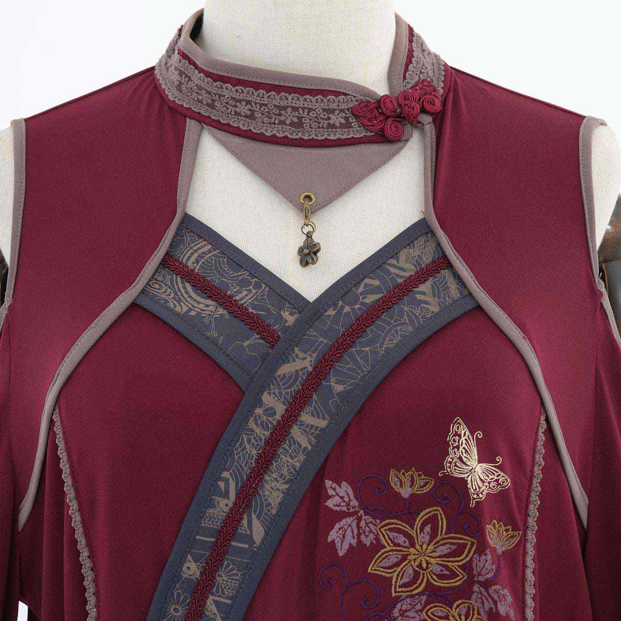 『鶴翼報恩録 ～ Requital of the Crane～』Cut-and-sew top【L】