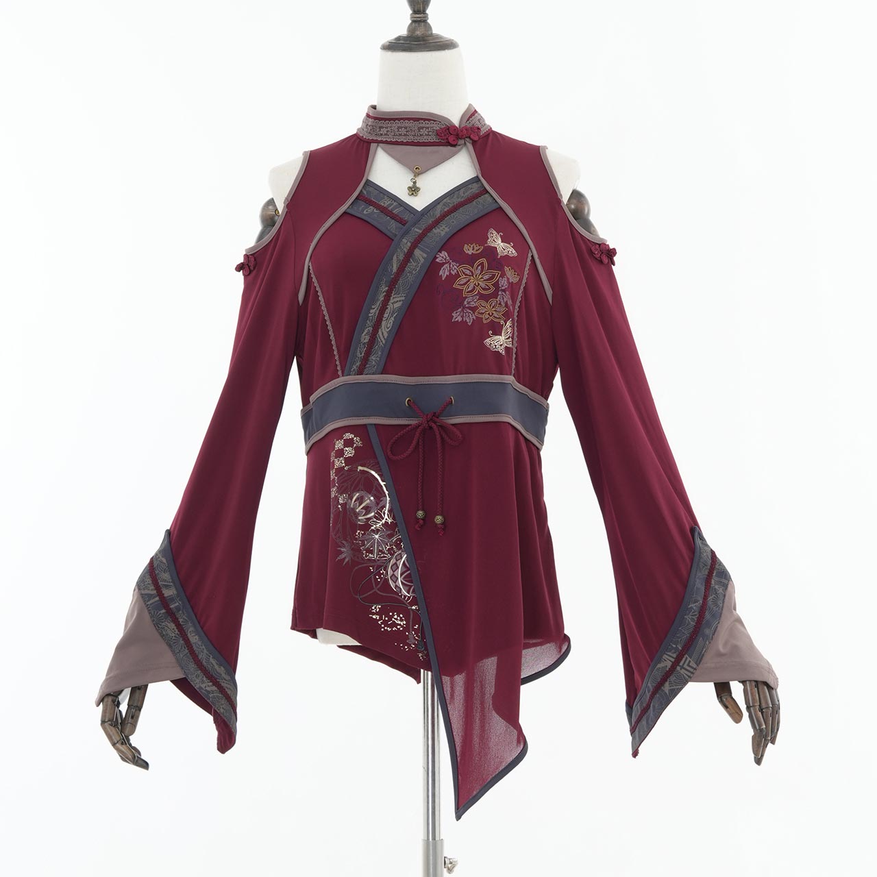『鶴翼報恩録 ～ Requital of the Crane～』Cut-and-sew top【M】