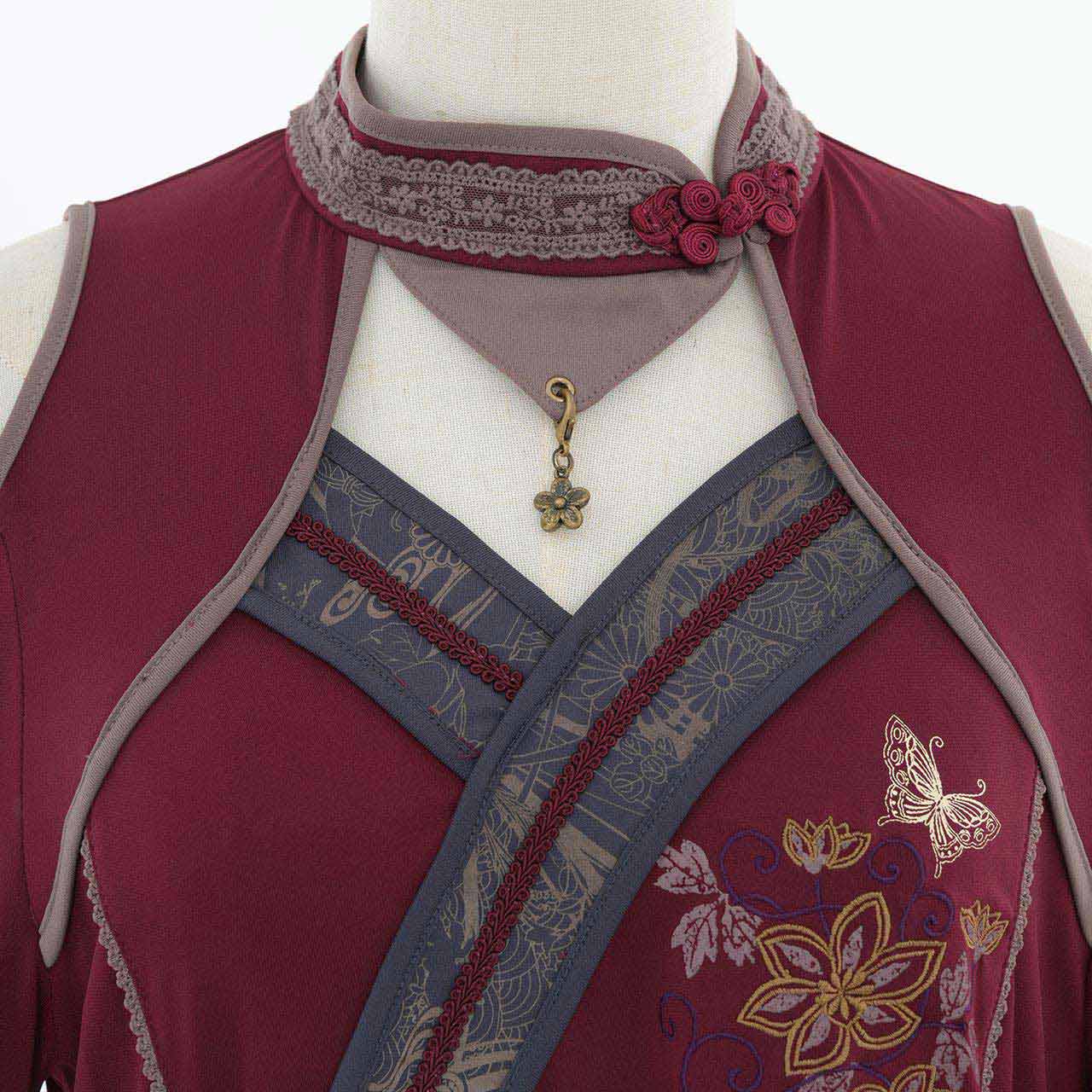 『鶴翼報恩録 ～ Requital of the Crane～』Cut-and-sew top【M】