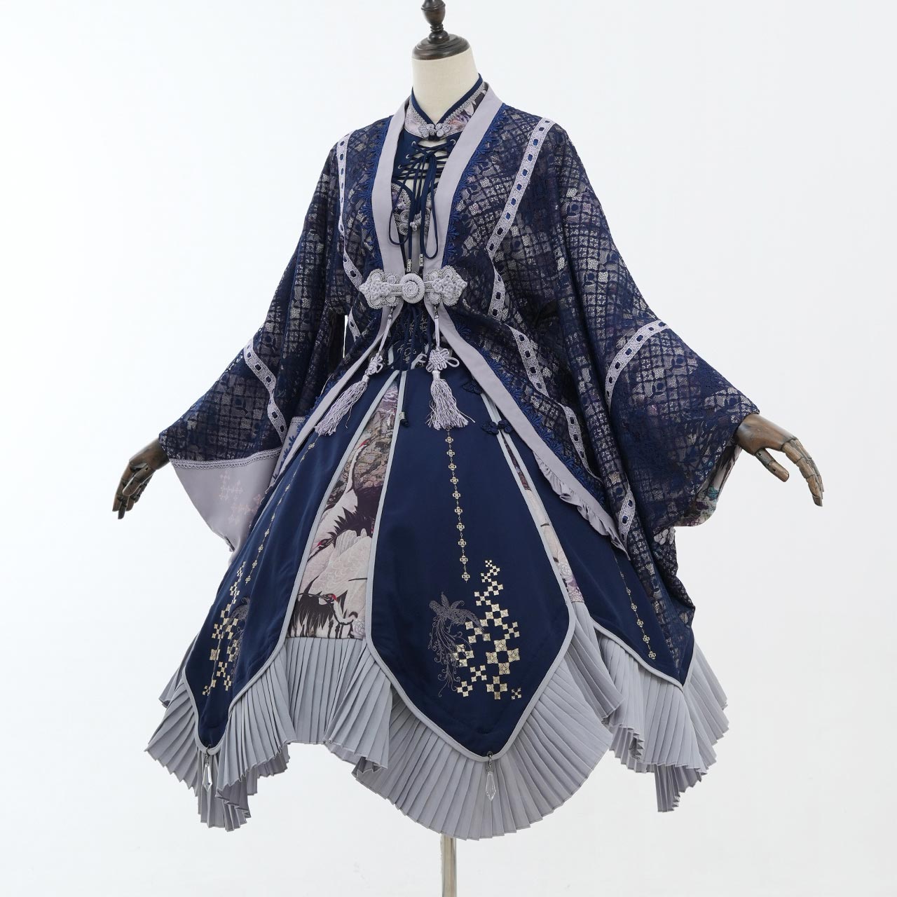 『鶴翼報恩録 ～ Requital of the Crane～』Reversible Haori