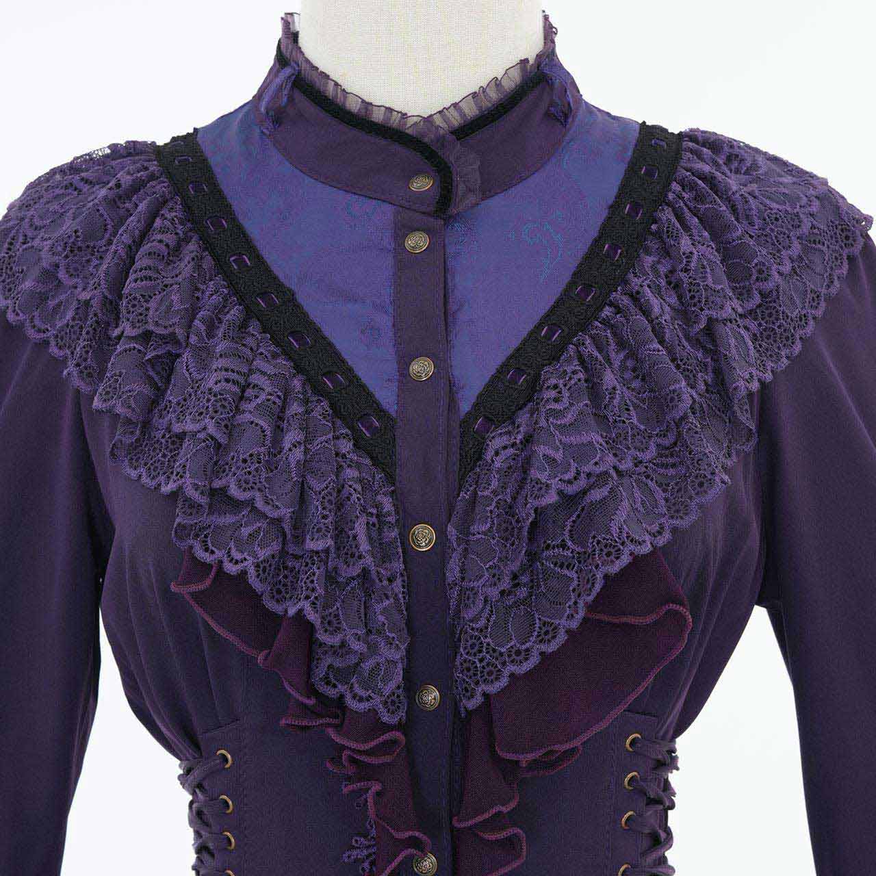 Villainess Elegance Blouse one-piece dress【M】