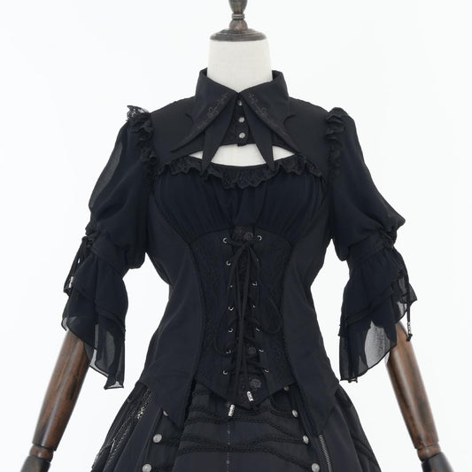 Grand Foyer Hotel Bat-wing collar top