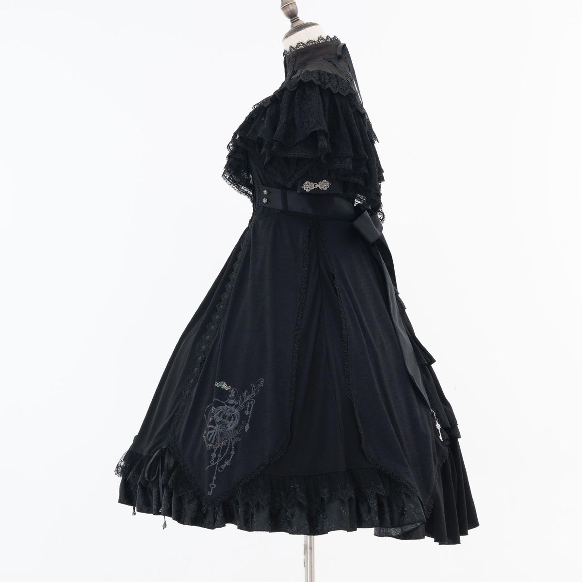 Grand Foyer Hotel Bustle frilld One-piece Dress