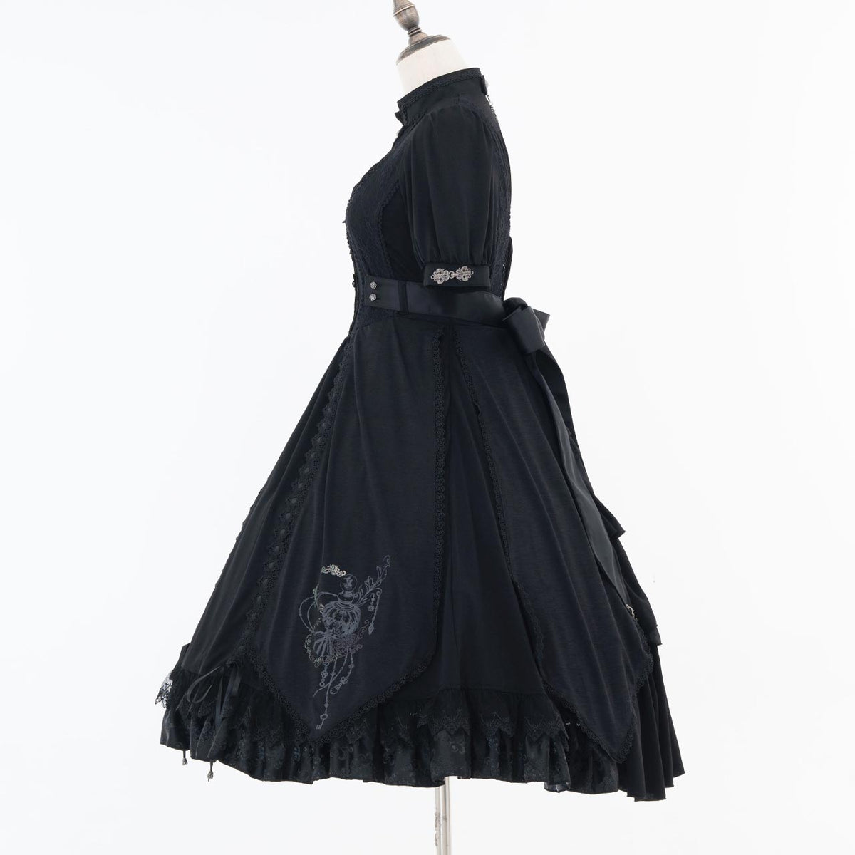 Grand Foyer Hotel Bustle frilld One-piece Dress