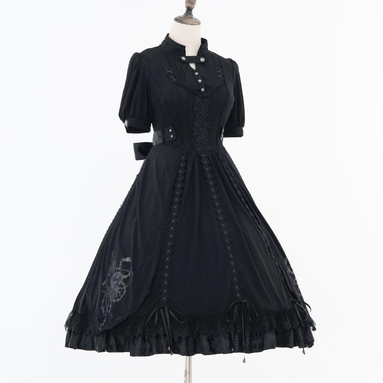 Grand Foyer Hotel Bustle frilld One-piece Dress