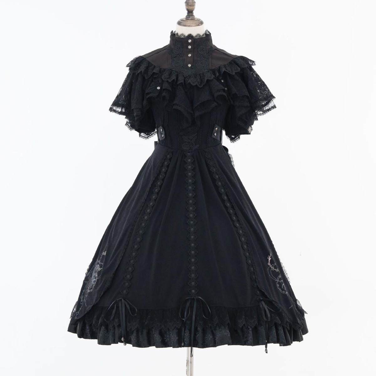 Grand Foyer Hotel Bustle frilld One-piece Dress