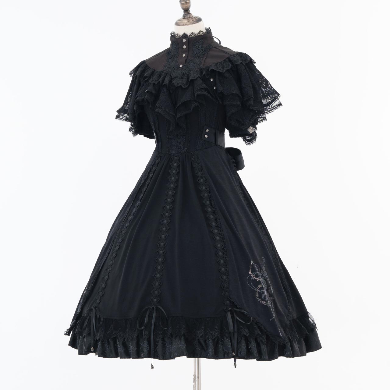 Grand Foyer Hotel Bustle frilld One-piece Dress
