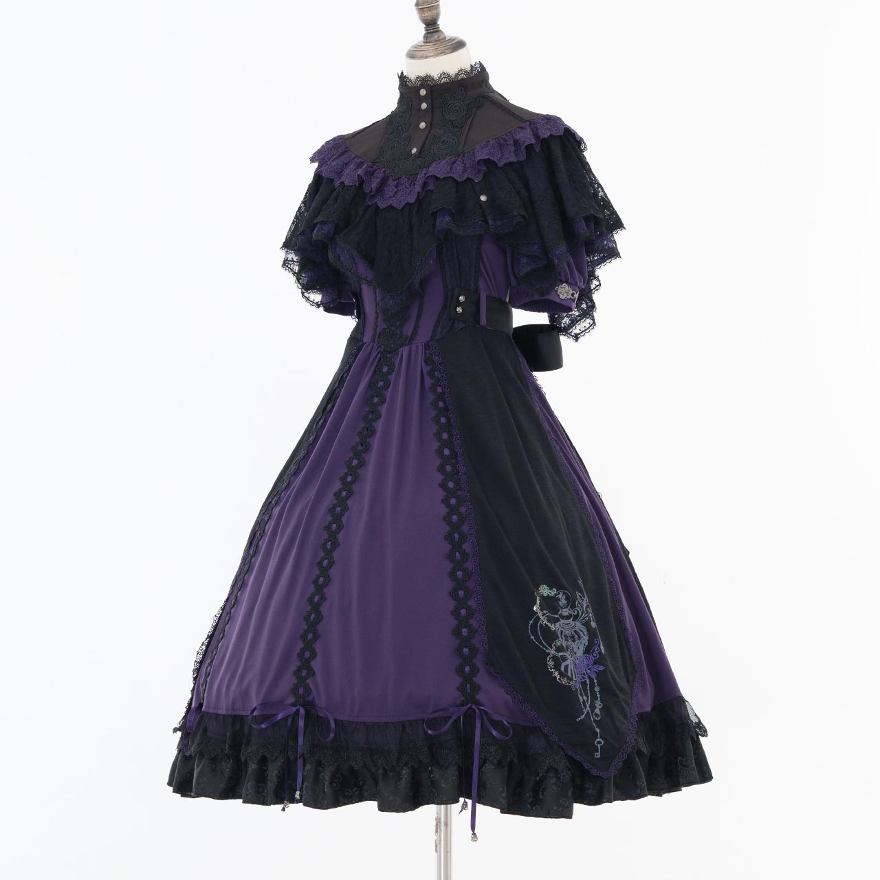 Grand Foyer Hotel Bustle frilld One-piece Dress