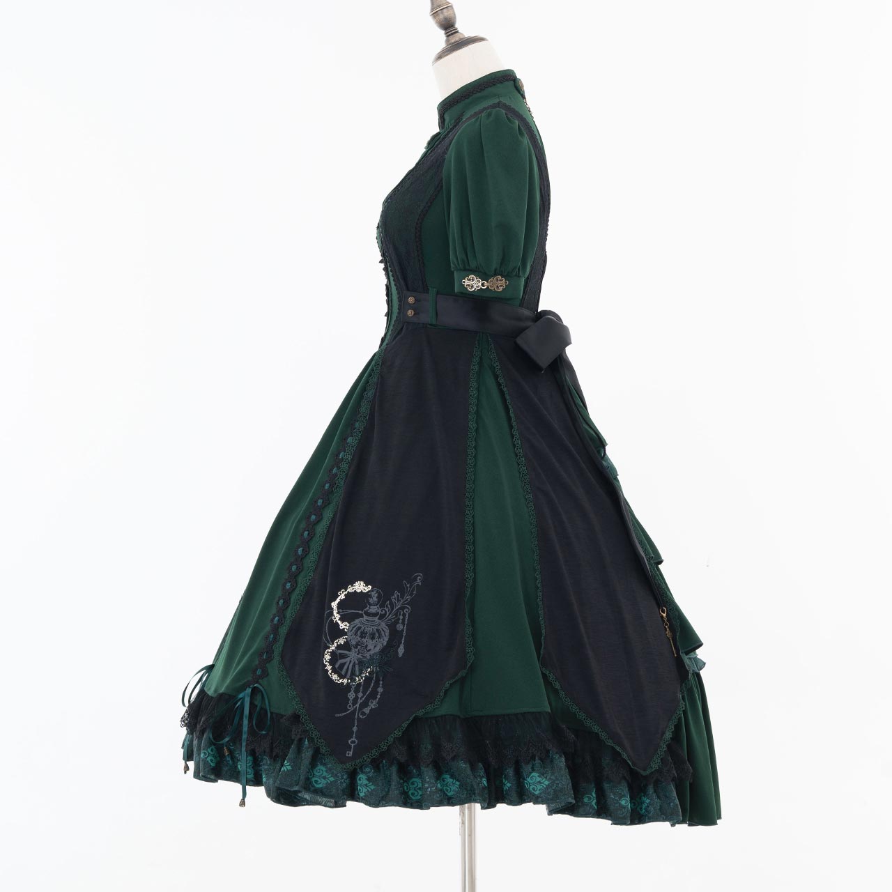 Grand Foyer Hotel Bustle frilld One-piece Dress