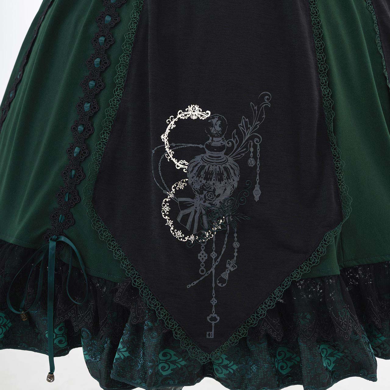 Grand Foyer Hotel Bustle frilld One-piece Dress