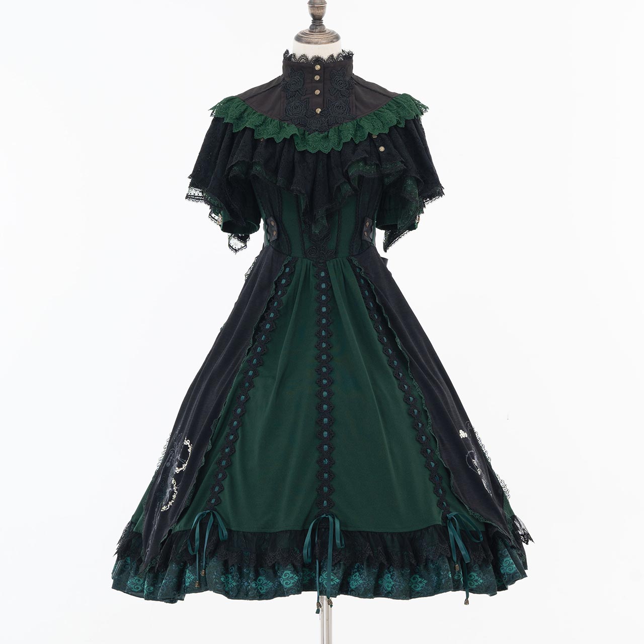 Grand Foyer Hotel Bustle frilld One-piece Dress