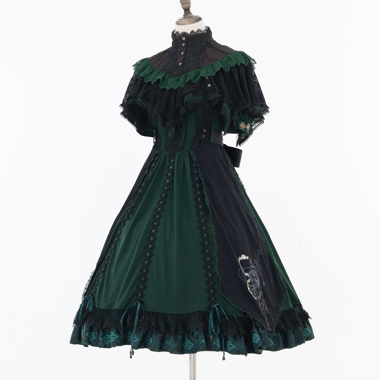 Grand Foyer Hotel Bustle frilld One-piece Dress