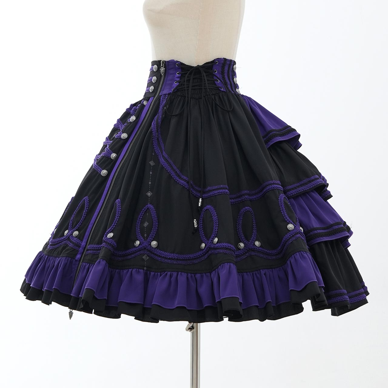 Grand Foyer Hotel Braid-Design Skirt