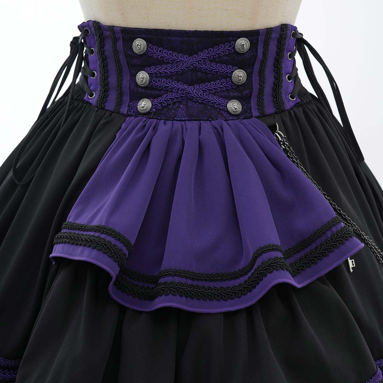 Grand Foyer Hotel Braid-Design Skirt