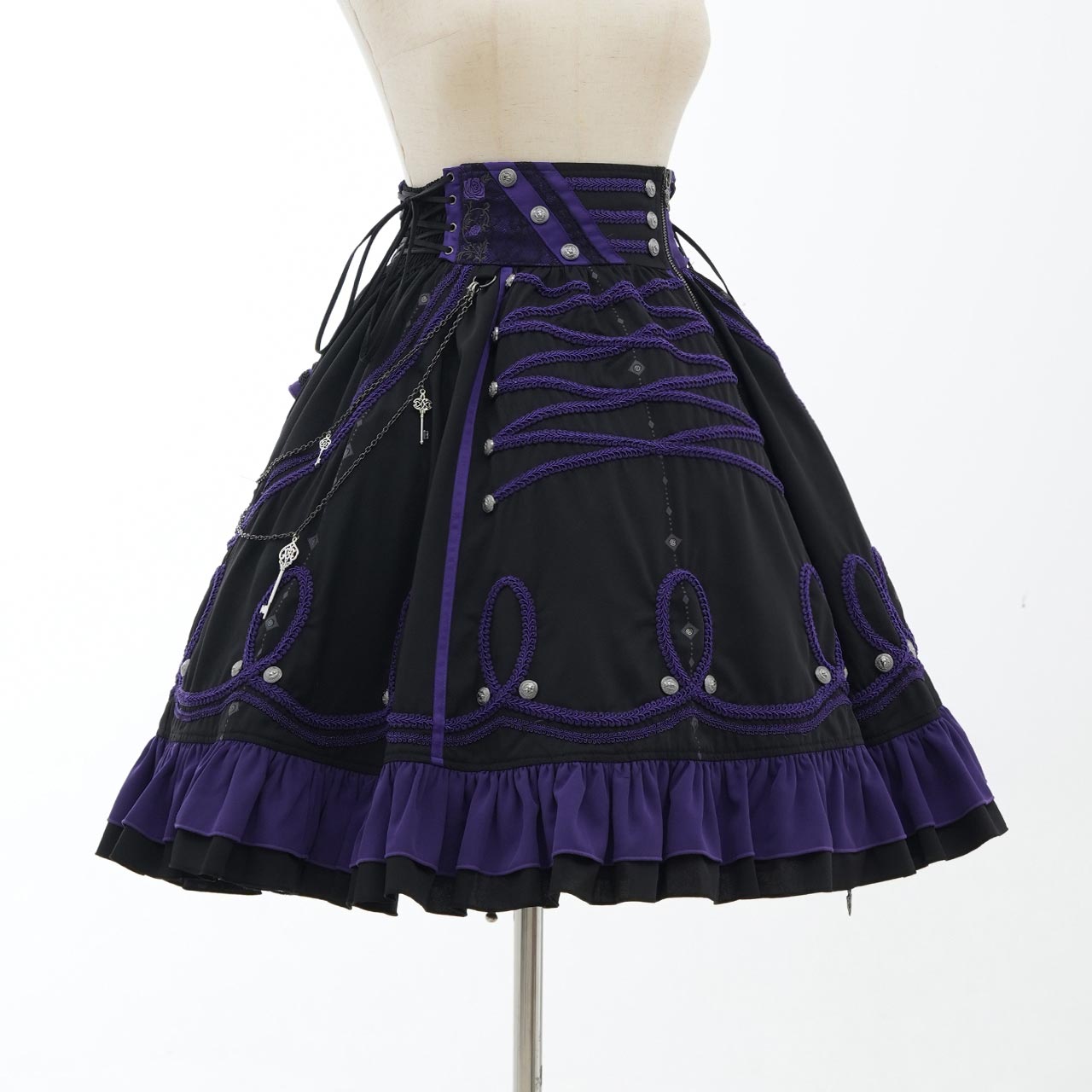 Grand Foyer Hotel Braid-Design Skirt