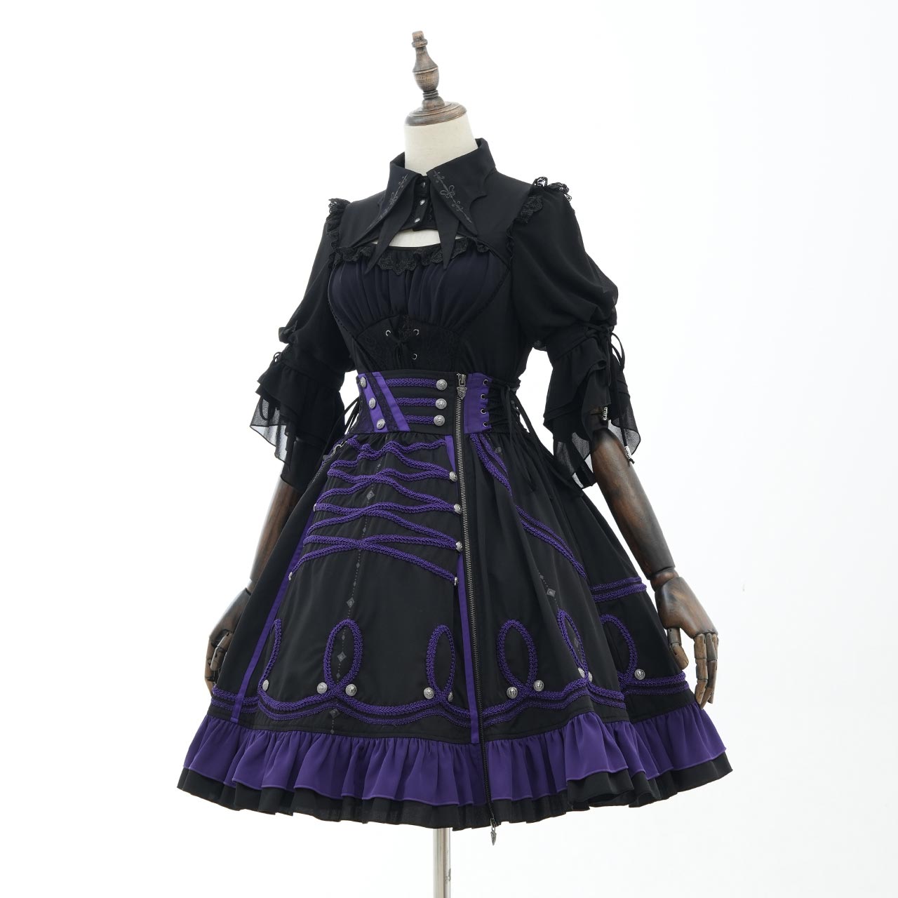 Grand Foyer Hotel Braid-Design Skirt