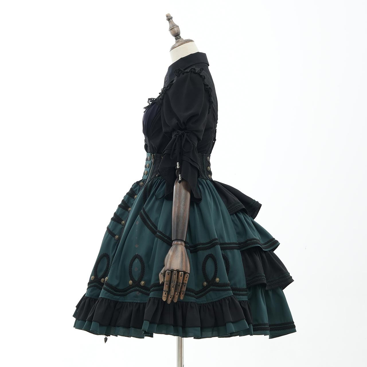 Grand Foyer Hotel Braid-Design Skirt