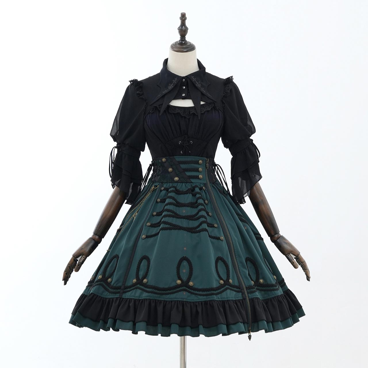 Grand Foyer Hotel Braid-Design Skirt