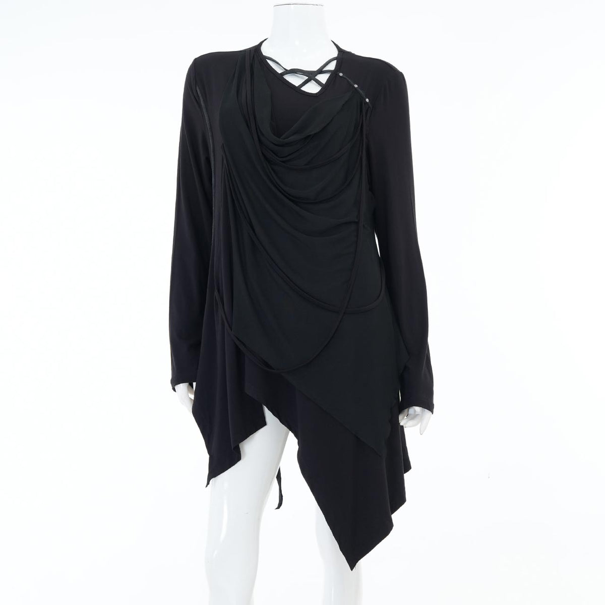Ashes of the Elysium Asymmetrical Cut-and-Sew Top