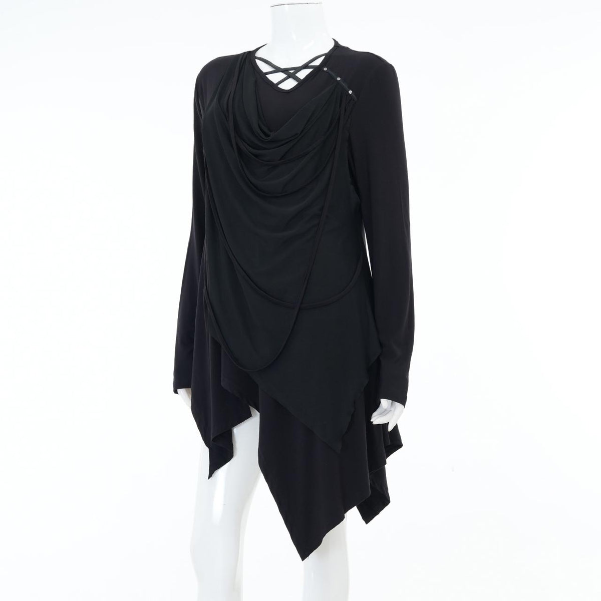 Ashes of the Elysium Asymmetrical Cut-and-Sew Top