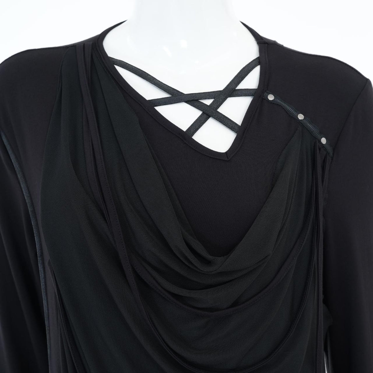 Ashes of the Elysium Asymmetrical Cut-and-Sew Top
