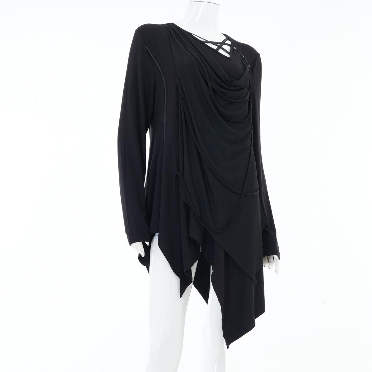 Ashes of the Elysium Asymmetrical Cut-and-Sew Top