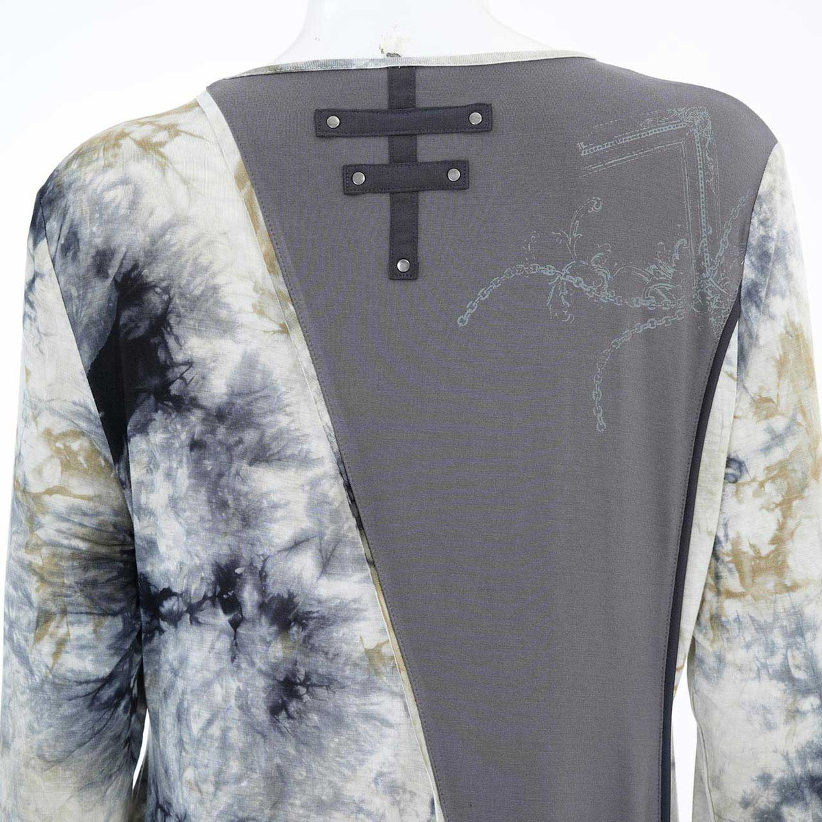 Ashes of the Elysium Asymmetrical Cut-and-Sew Top