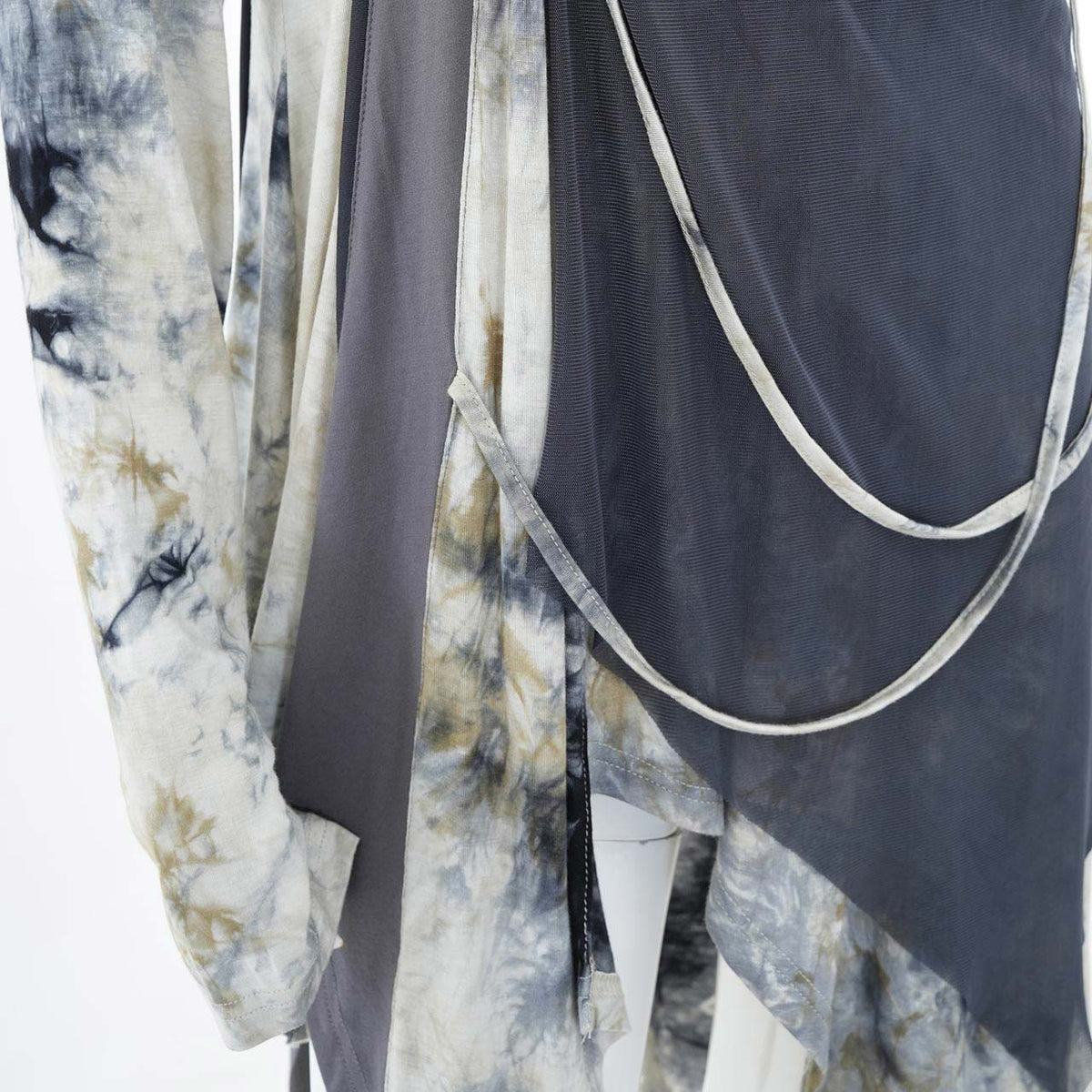 Ashes of the Elysium Asymmetrical Cut-and-Sew Top