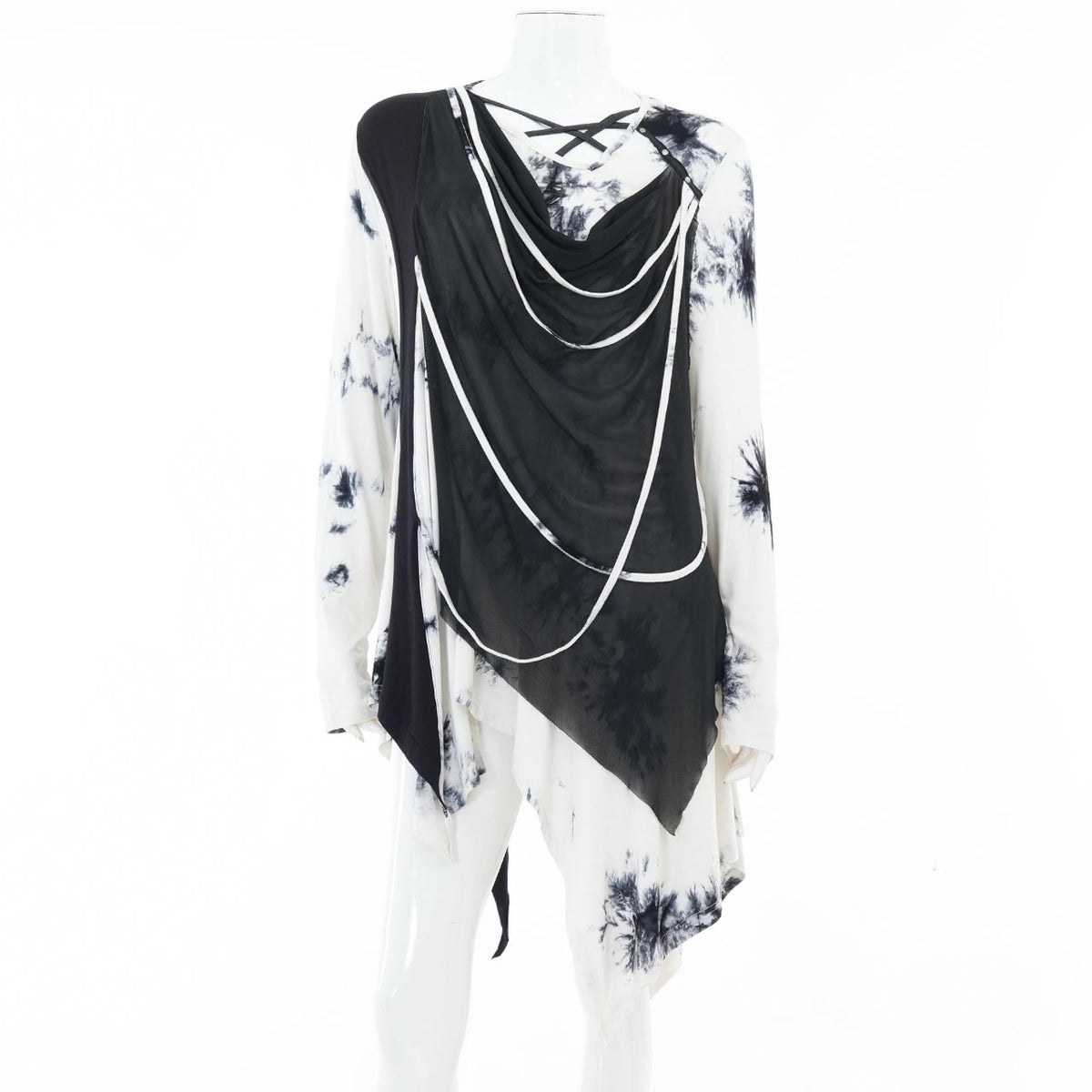 Ashes of the Elysium Asymmetrical Cut-and-Sew Top