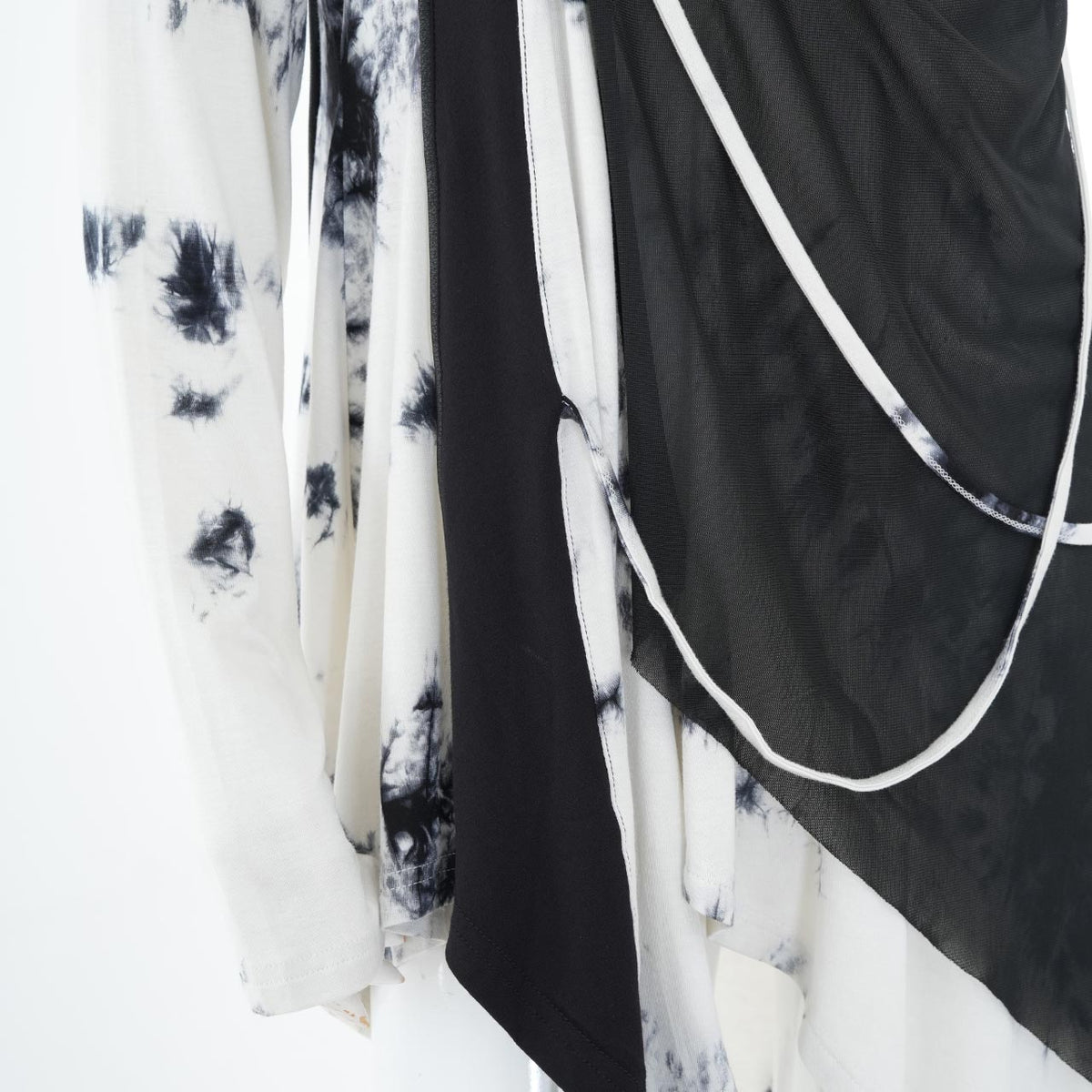Ashes of the Elysium Asymmetrical Cut-and-Sew Top