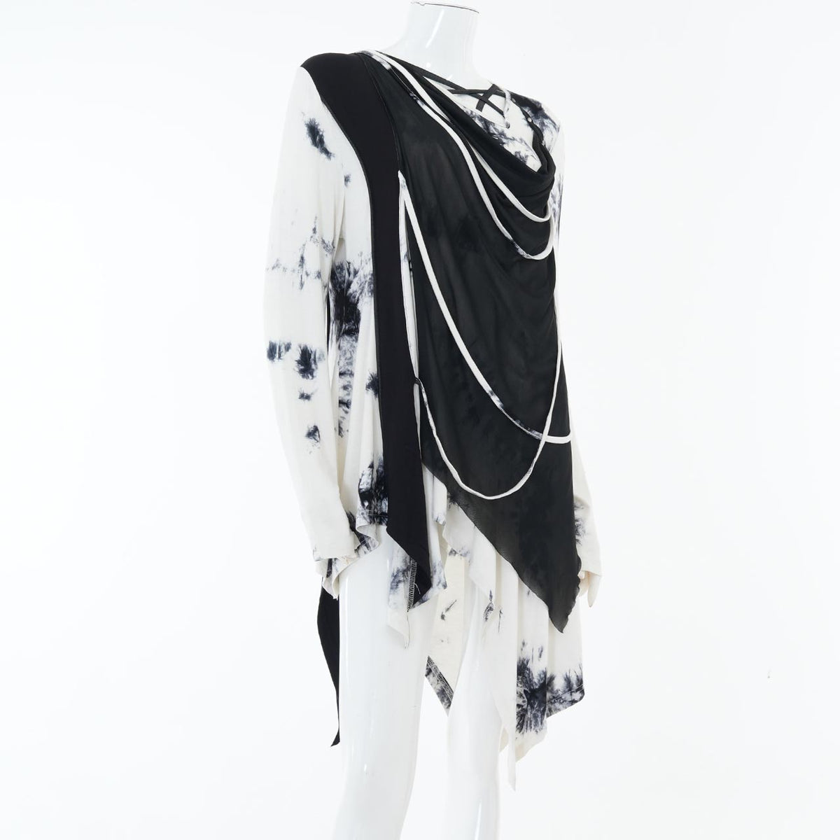 Ashes of the Elysium Asymmetrical Cut-and-Sew Top