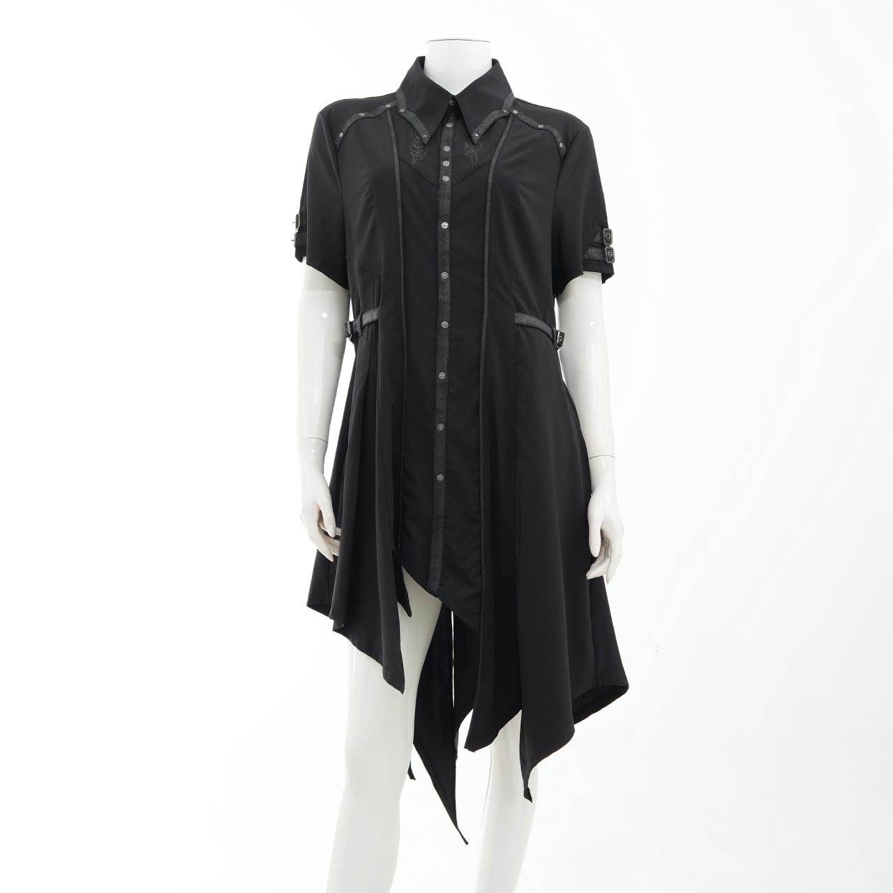 Ashes of the Elysium Short-Sleeve Long Blouse