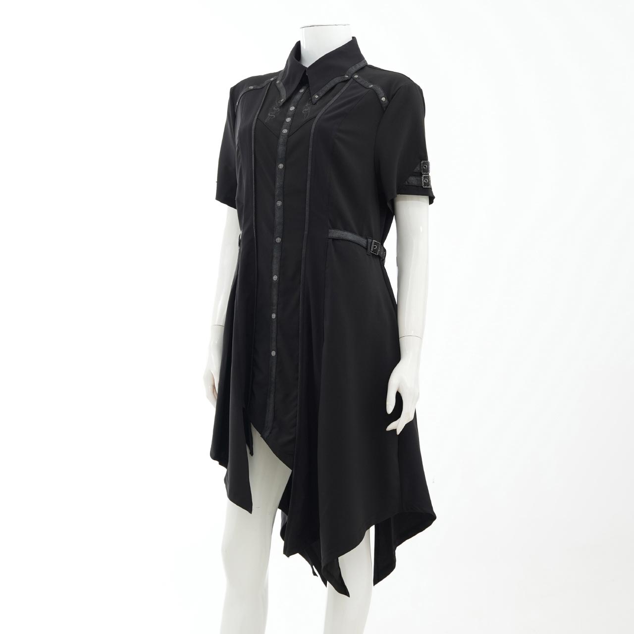 Ashes of the Elysium Short-Sleeve Long Blouse