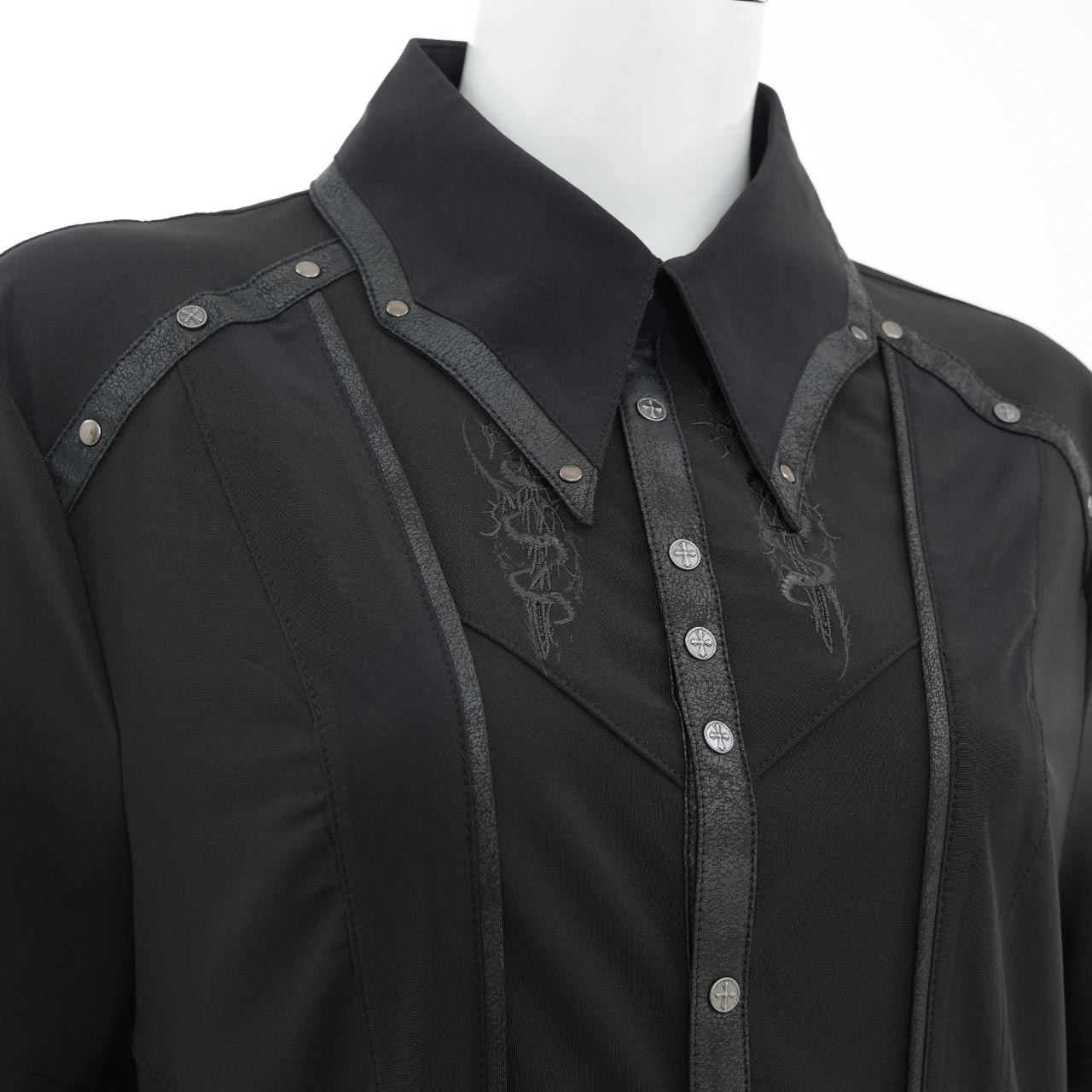 Ashes of the Elysium Short-Sleeve Long Blouse