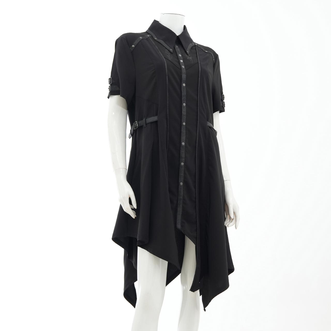 Ashes of the Elysium Short-Sleeve Long Blouse
