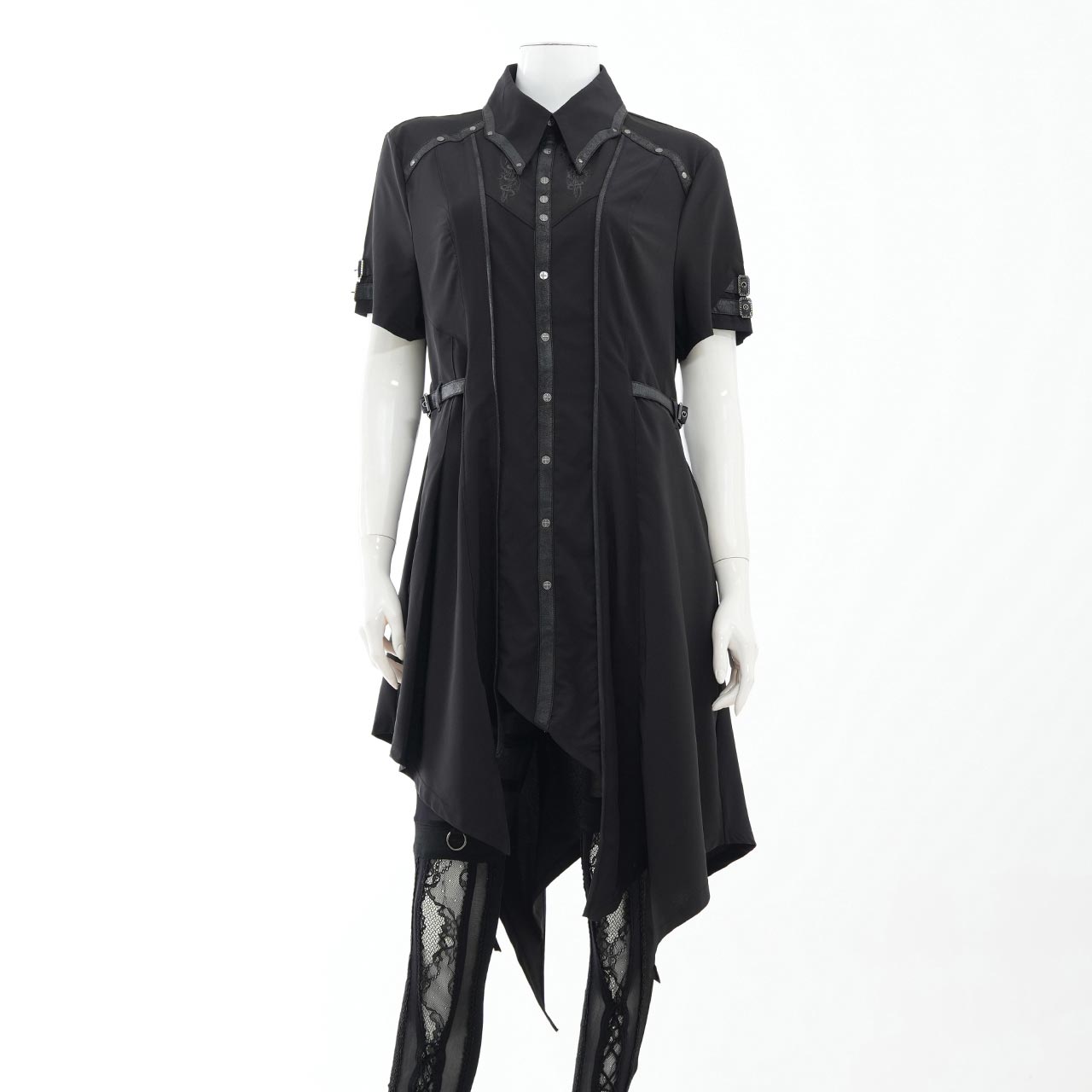 Ashes of the Elysium Short-Sleeve Long Blouse