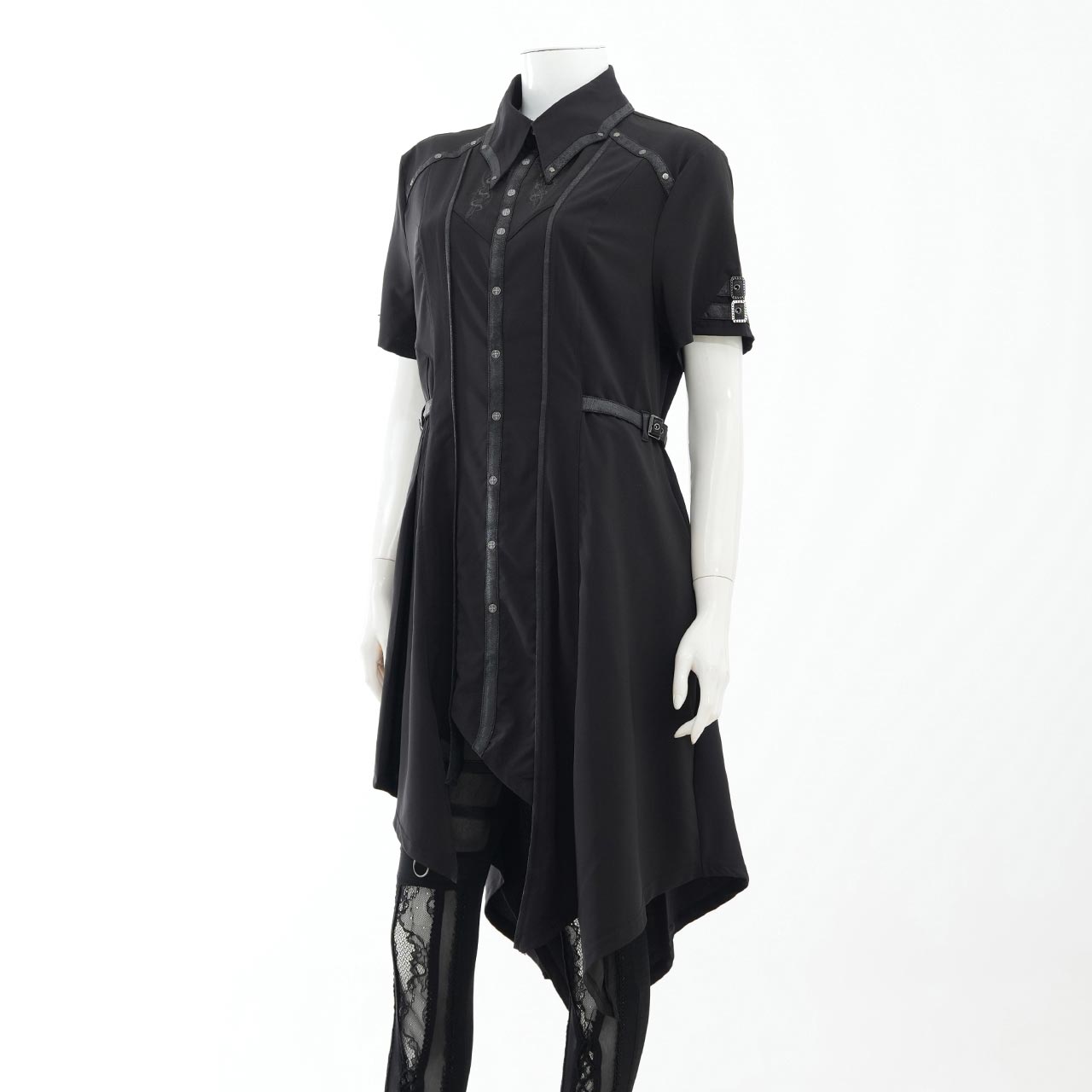 Ashes of the Elysium Short-Sleeve Long Blouse