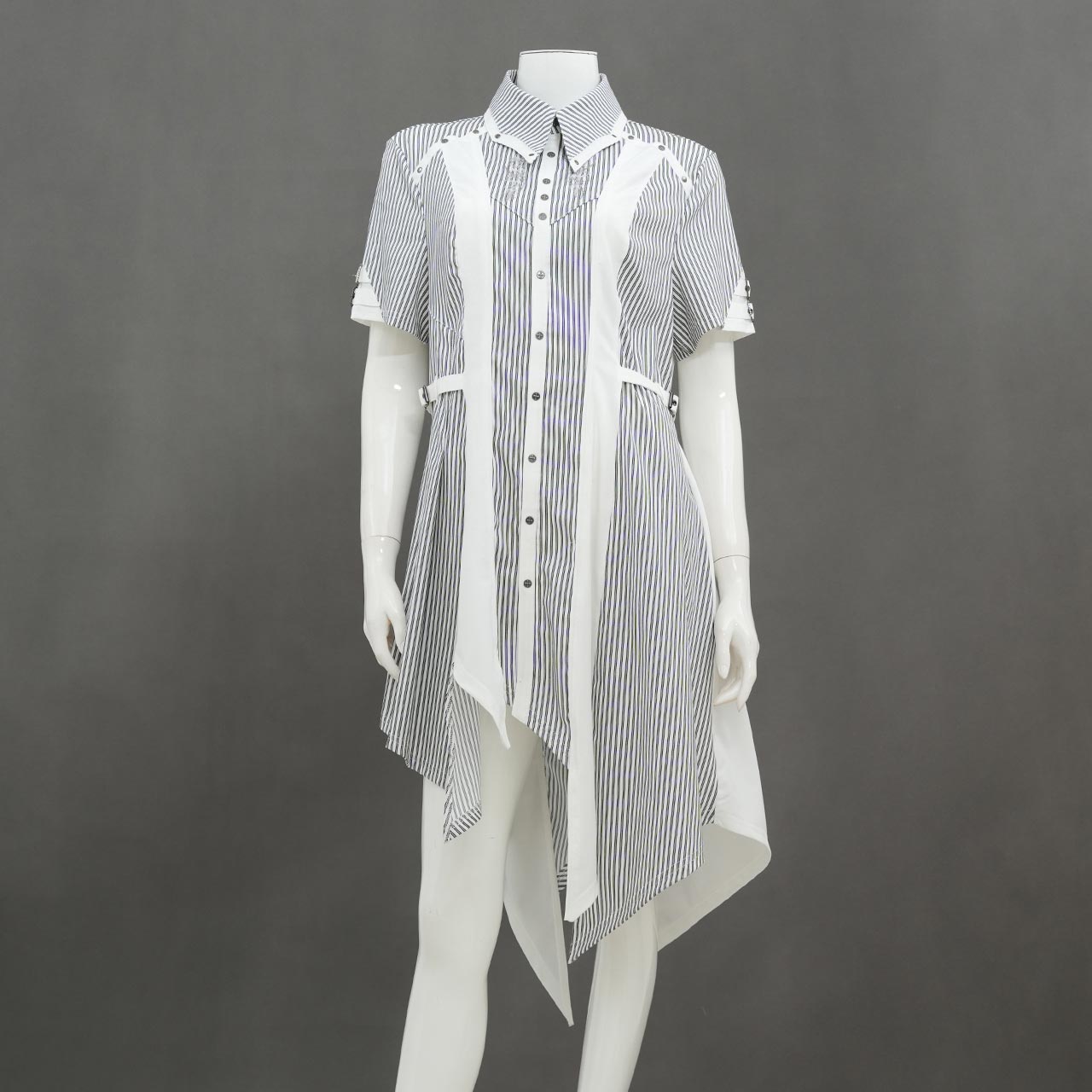 Ashes of the Elysium Short-Sleeve Long Blouse