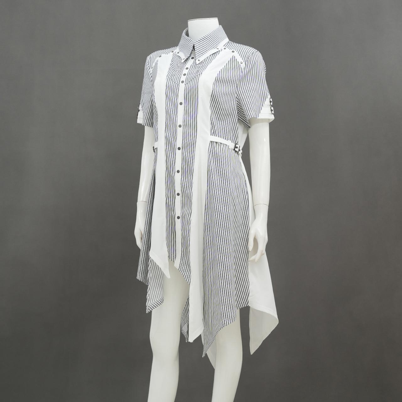 Ashes of the Elysium Short-Sleeve Long Blouse