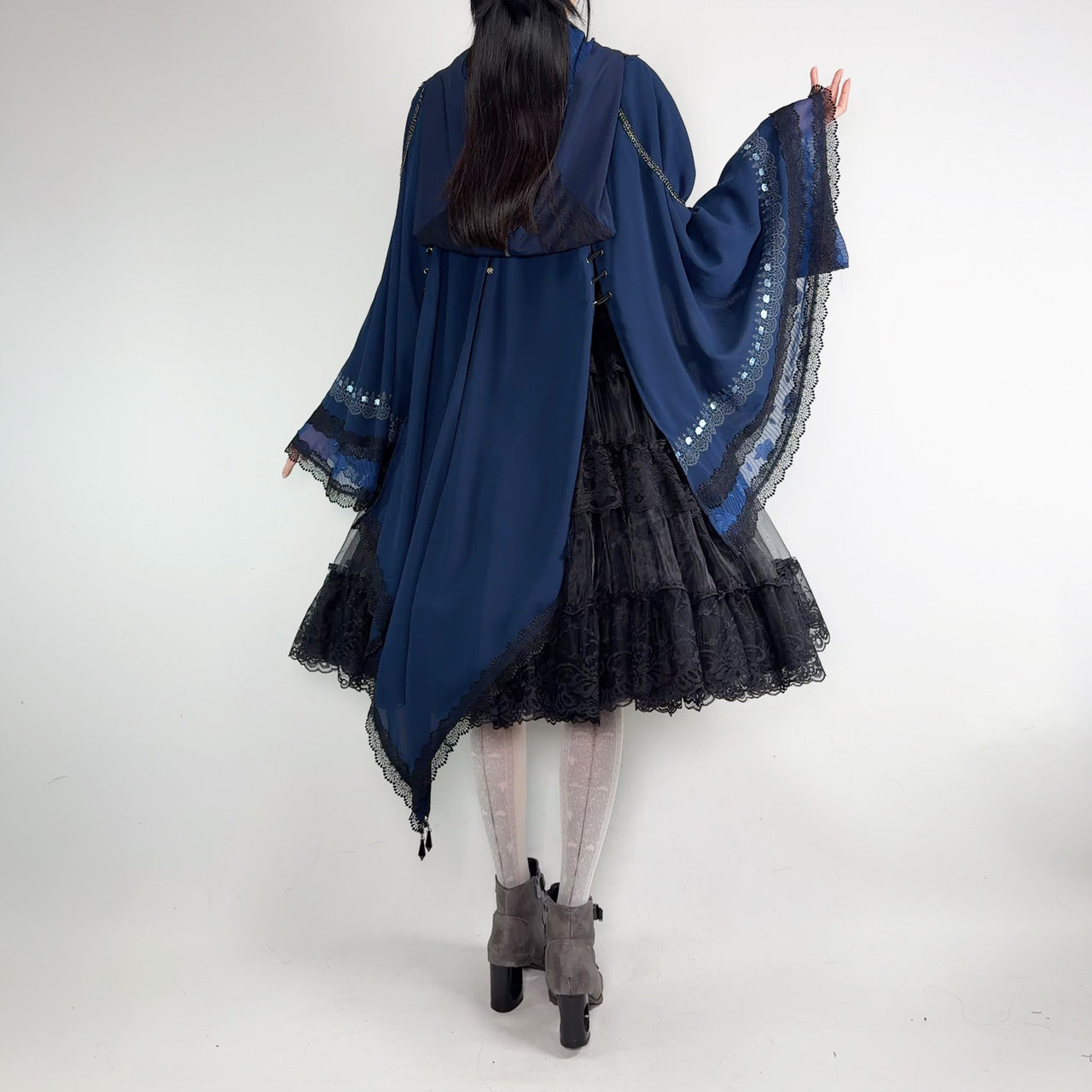 Whimsical Rosy Cats Cat Ear Cape