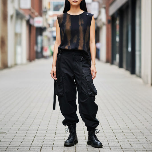 DESORO WORKS Uneven Dye Tank top