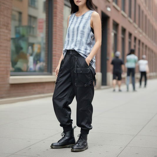 DESORO WORKS Uneven Dye Tank top