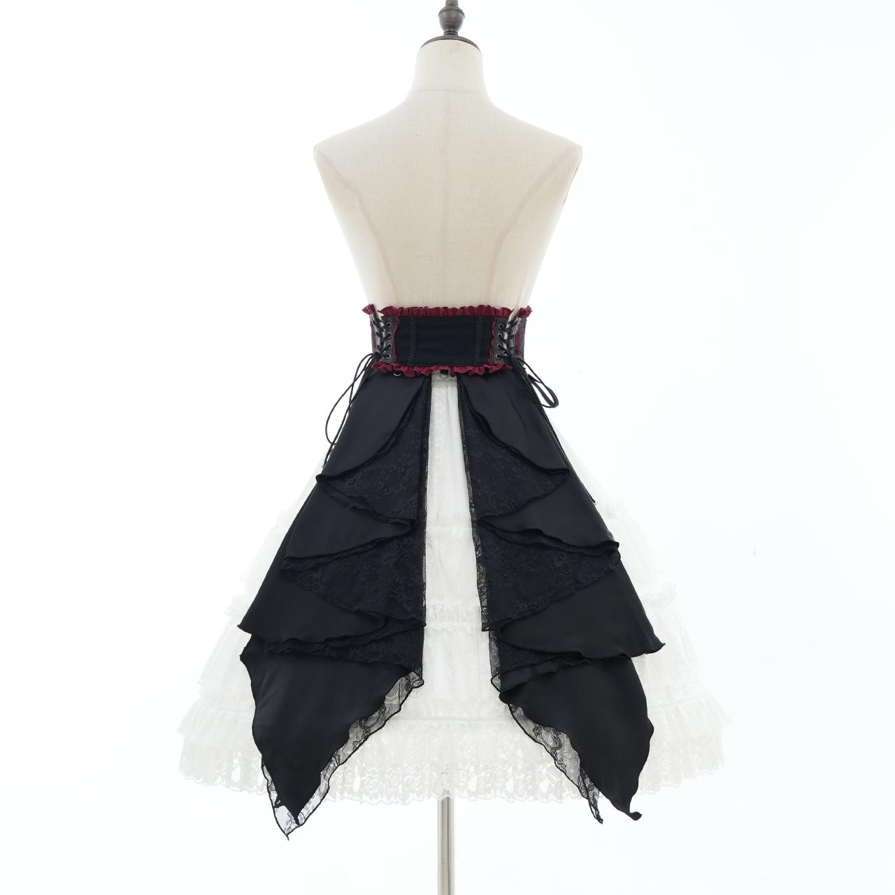 Whimsical Rosy Cats Ribbon Corset