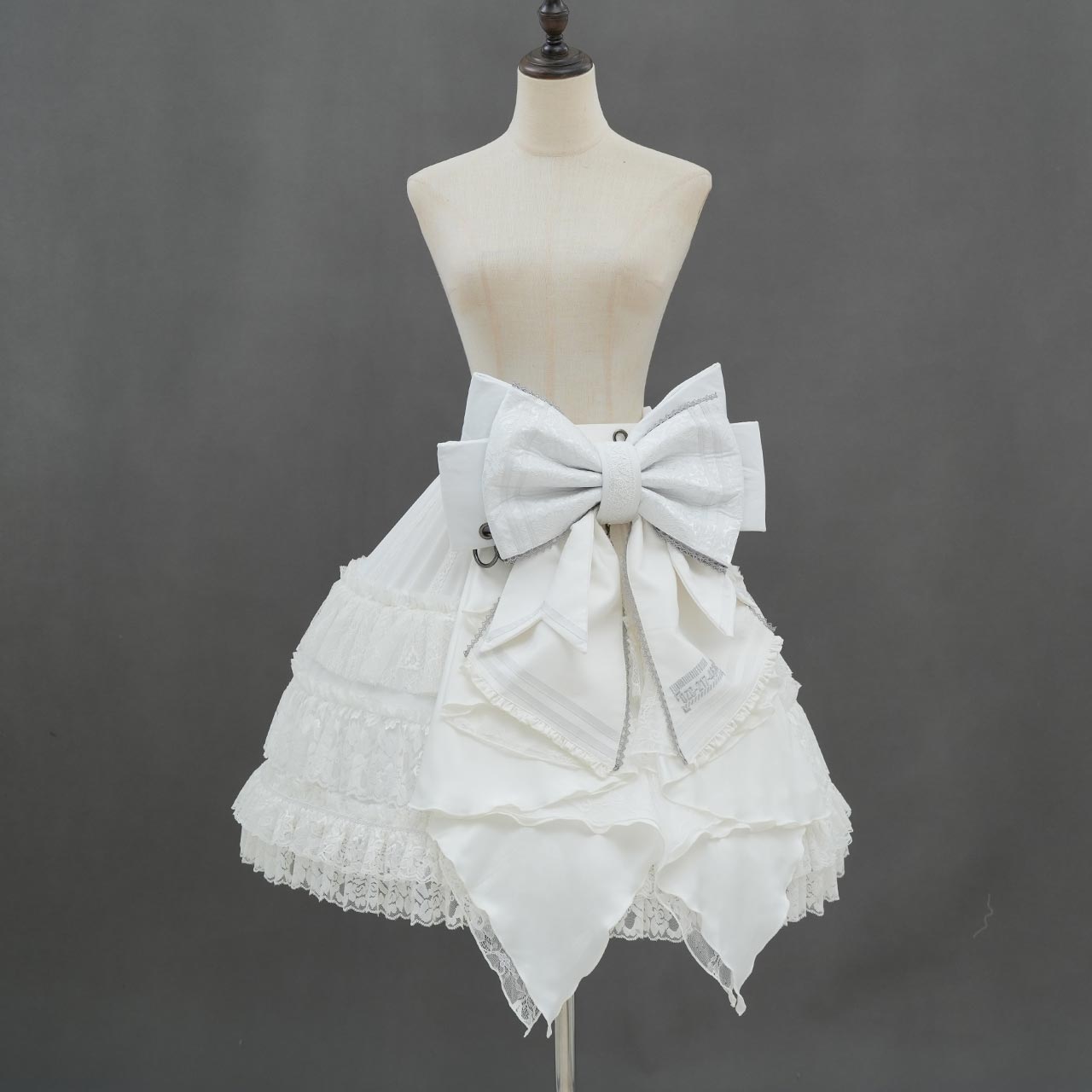 Whimsical Rosy Cats Ribbon Corset
