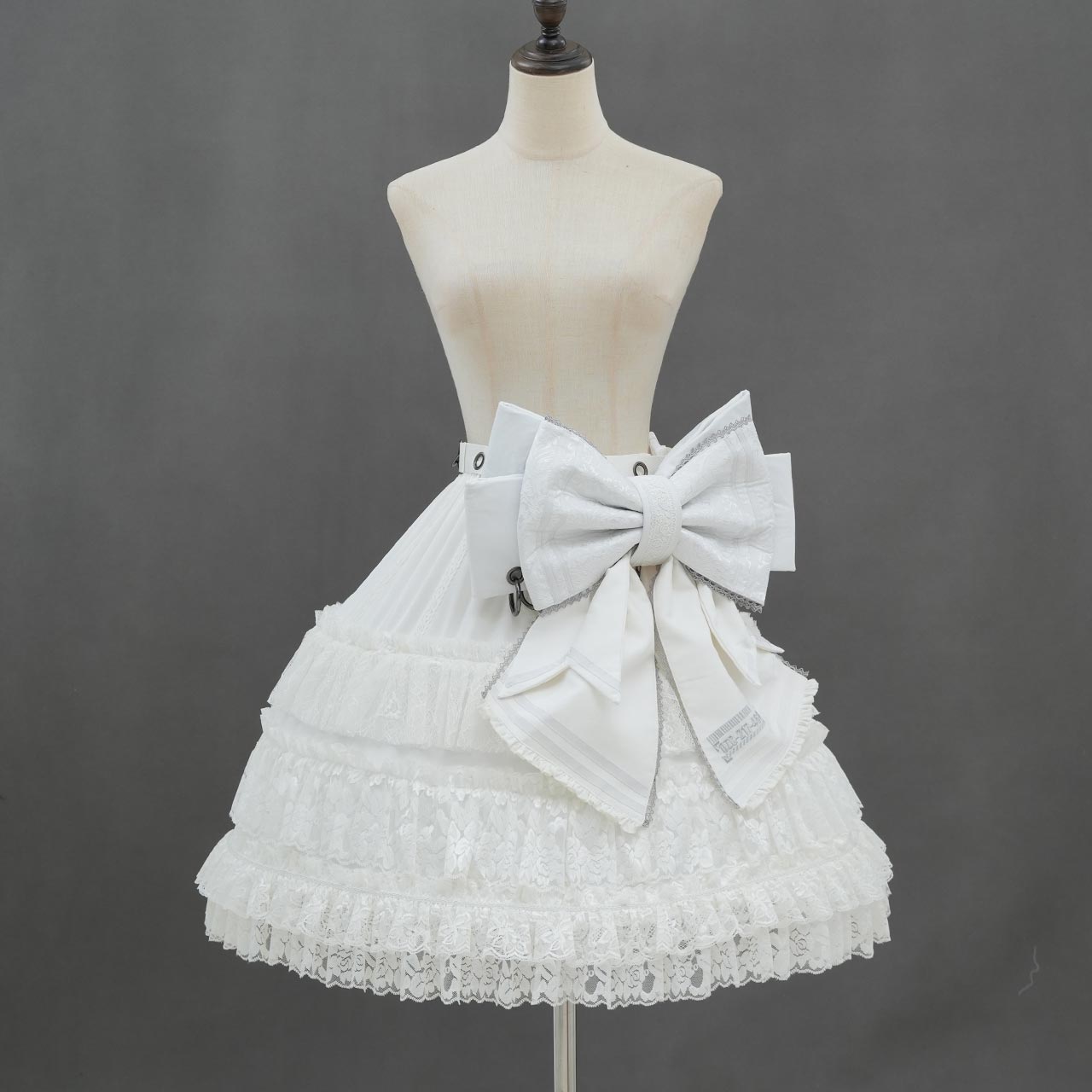 Whimsical Rosy Cats Ribbon Corset