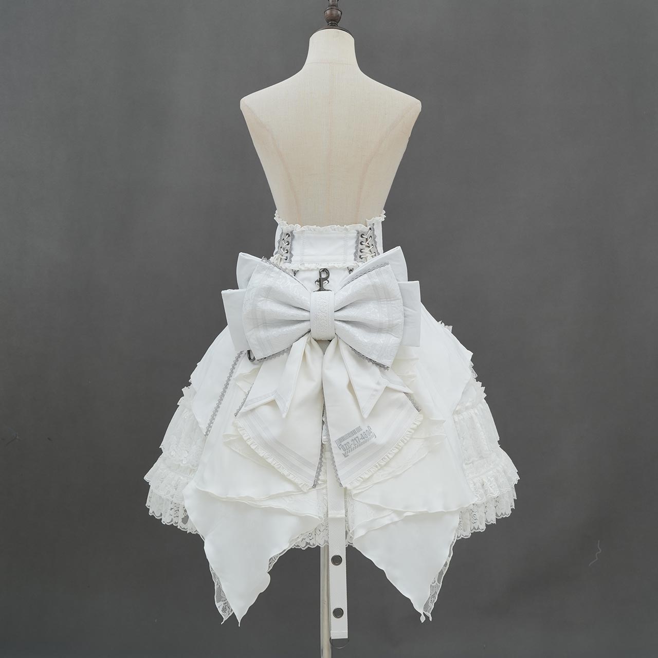 Whimsical Rosy Cats Ribbon Corset